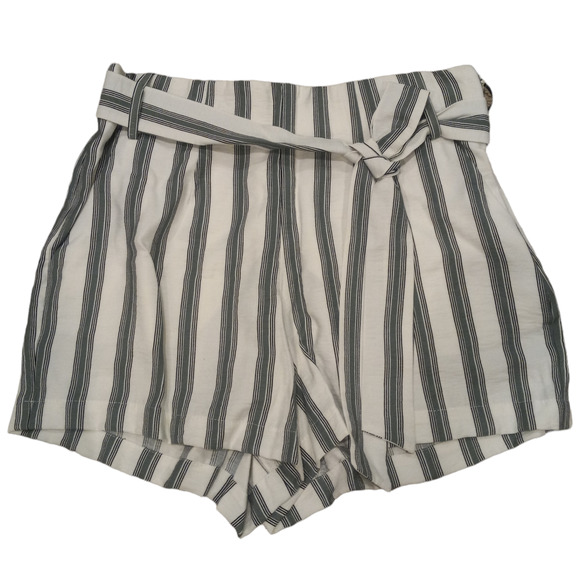 NWT 1State Sage Striped Tie Elastic Shorts - Picture 4 of 6